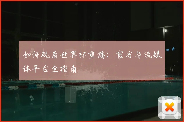 如何观看世界杯重播：官方与流媒体平台全指南