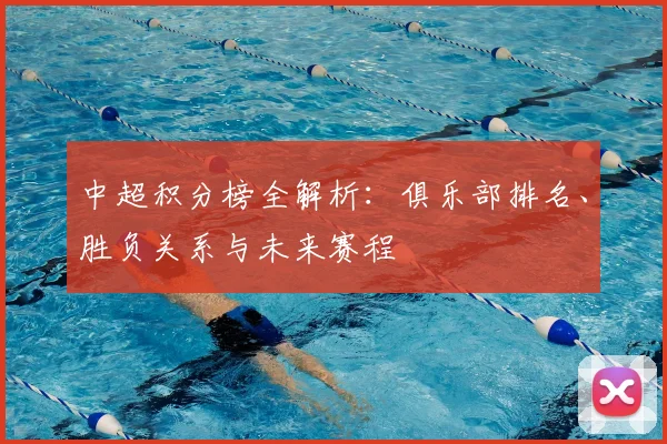 中超积分榜全解析:俱乐部排名、胜负关系与未来赛程